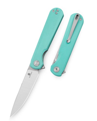 Nóż składany Bestechman Flick Aqua G10, Satin/Stonewashed D2 by Ostap Hel (BMK13D)-1 61482 