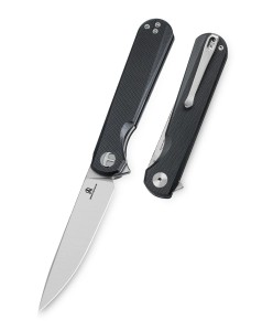 Nóż składany Bestechman Flick Black G10, Satin/Stonewashed D2 by Ostap Hel (BMK13A) EDC