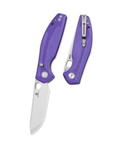 Nóż składany Bestechman Angry Owl Purple G10, Satin/Stonewashed D2 by Keanu Alfaro (BMK12E-1) EDC