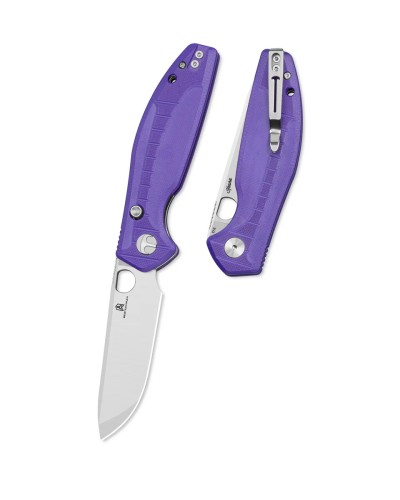 Nóż składany Bestechman Angry Owl Purple G10, Satin/Stonewashed D2 by Keanu Alfaro (BMK12E-1)-1 61489 