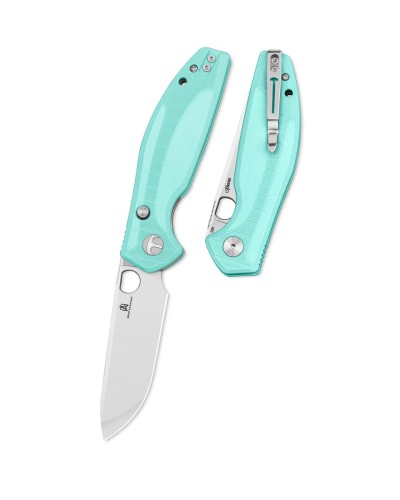 Nóż składany Bestechman Angry Owl Aqua G10, Satin/Stonewashed D2 by Keanu Alfaro (BMK12B-1)-1 61494 