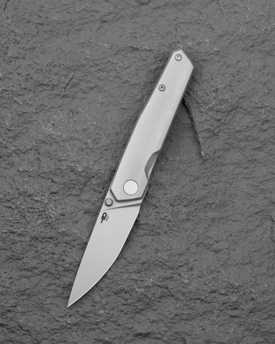 Nóż składany Bestech VK-Kuze Dark Grey Titanium, Dark Bead Blast / Stonewashed MagnaCut by Vulpex Knives (BT2504B)-1 61499 