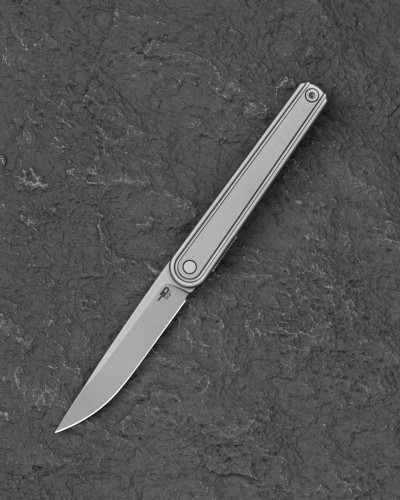 Nóż składany Bestech Ink Silver Titanium, Sandblasted / Stonewashed MagnaCut by Denis Simonutti (BT2502A)-1 61507 