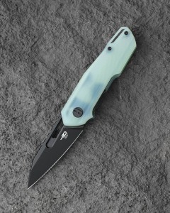 Nóż składany Bestech Toddler Transparent G10, Black PVD Stonewashed 14C28N by Maciej Torbé (BG64F) EDC 