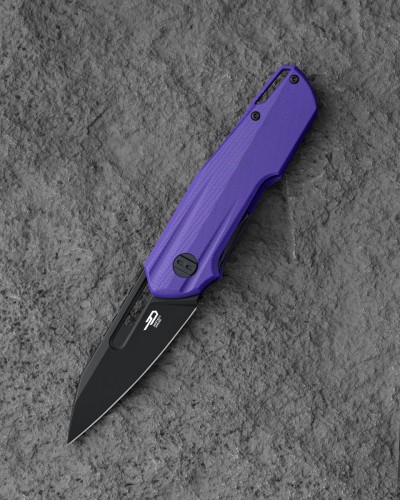 Nóż składany Bestech Toddler Purple G10, Black PVD 14C28N by Maciej Torbé (BG64D)-1 61512 