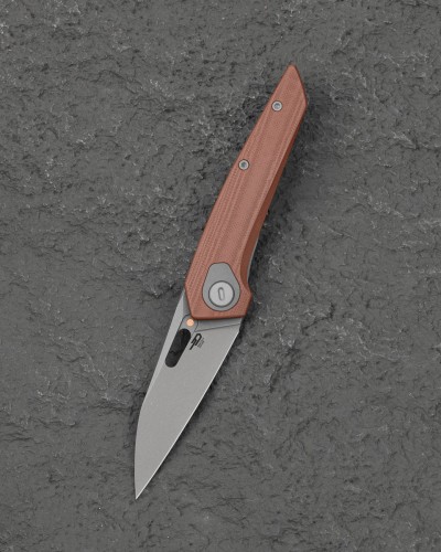 Nóż składany Bestech VK-Void Brown G10, Dark Bead Blasted / Stonewashed MagnaCut by Vulpex Knives (BG63D)-1 61515 