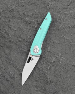 Nóż składany Bestech VK-Void Aqua G10, Satin / Bead Blasted Stonewashed MagnaCut by Vulpex Knives (BG63B) EDC