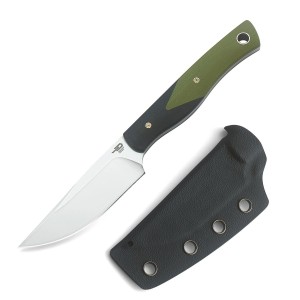 Nóż Bestech Heidi Blacksmith #1 Black / Green G10, Satin D2 by Heidi (BFK01A) 