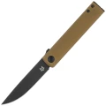 Nóż składany Fox Chnops OD Green Aluminium, Black Top Shield Becut by Riccardo Gobbato (FX-543 ALG)-1 61539 