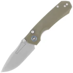 Nóż składany Remette Rhino Green G10, Stonewashed D2 (RNDG2)  EDC