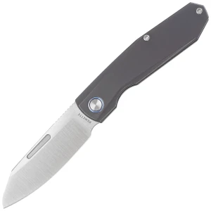 Nóż składany Remette Squirrel Blue Titanium, Manual Fine Grinding Satin M390 (RTDP-C) EDC 