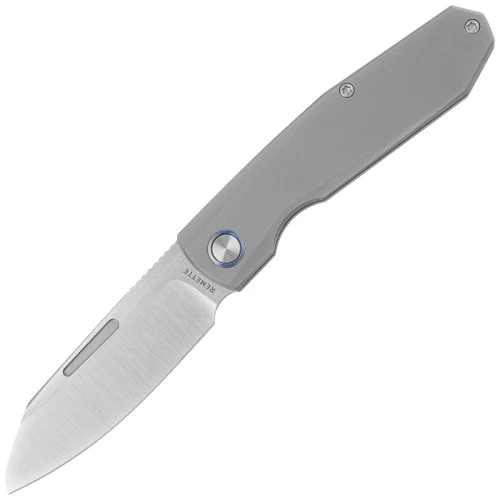 Nóż składany Remette Squirrel Gray Titanium, Manual Fine Grinding Satin M390 (RTDP-G)-1 61556 