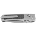 Nóż składany Remette Aurora Gray Titanium/Carbon Fiber, Manual Fine Grinding Satin Surface/Pearlescent Surface M390 (AURA-D)-2 61557 