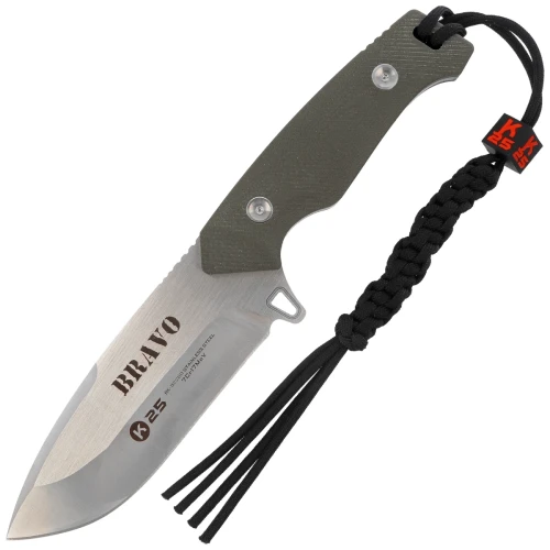 Nóż K25 Bravo Green G10, Satin/Brushed 7Cr17Mov (32260)-1 61565 