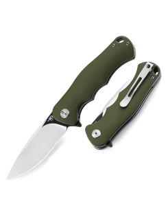 Nóż składany Bestech Bobcat Green G10, Black Stonewashed / Satin D2 (BG22B-2) EDC