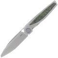 Nóż składany Rike Knife Baidi T Titanium/Green Carbon Fiber, Bead Blasted M390 (RK-Baidi-T-P/GCF)-1 61639 
