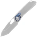 Nóż składany Remette RT-Peregrine Falcon Gray/Thunder Lightning Titanium, Hand Fine Grinding Pearlescent M390 (RTT1-GX)-1 61642 