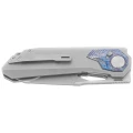 Nóż składany Remette RT-Peregrine Falcon Gray/Thunder Lightning Titanium, Hand Fine Grinding Pearlescent M390 (RTT1-GX)-2 61642 