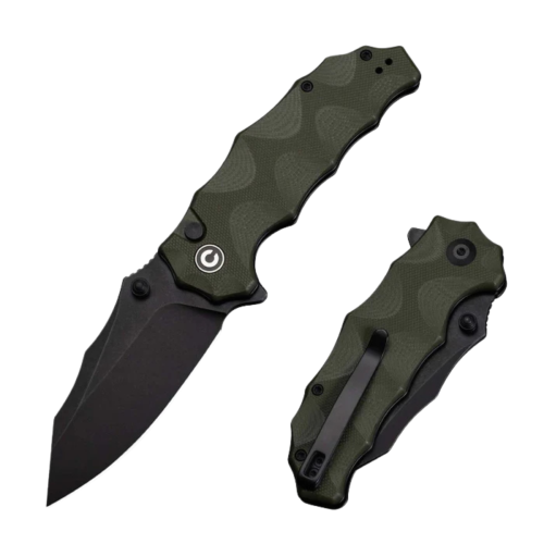 Nóż składany Civivi Natterjack OD Green G10, Black Stonewashed 14C28N (C24028-1)-1 61649 