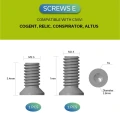 Zestaw śrub do klipsów Civivi, Satin Stainless Steel 10 szt. (CA-12A)-3 61661 
