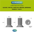 Zestaw śrub do klipsów Civivi, Satin Stainless Steel 10 szt. (CA-12A)-5 61661 