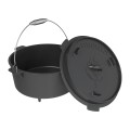 Kociołek wiszący z patelnią żeliwny 9 l- 61724 