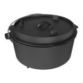 Kociołek wiszący z patelnią żeliwny 9 l-1 61724 