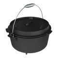Kociołek wiszący z patelnią żeliwny 9 l-2 61724 