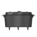 Kociołek wiszący z patelnią żeliwny 9 l-3 61724 