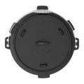 Kociołek wiszący z patelnią żeliwny 9 l-4 61724 