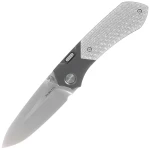 Nóż składany Remette RTPT-B Black Titanium/Gray Carbon Fiber, Pearlescent M390  EDC