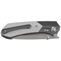Nóż składany Remette RTPT-B Black Titanium/Gray Carbon Fiber, Pearlescent M390-2 61744 