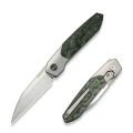 Nóż składany WeKnife Brr15 Gray Titanium/Jungle Wear Fat Carbon, Hand Rubbed Satin M390 by Rafal Brzeski (WE24007-4)-1 61745 