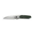 Nóż składany WeKnife Brr15 Gray Titanium/Jungle Wear Fat Carbon, Hand Rubbed Satin M390 by Rafal Brzeski (WE24007-4)-5 61745 