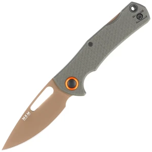 Nóż składany MKM Lov OD Green FRN, Tan Top Shield N690 by Jesper Voxnæs (MK LV-PGR) EDC