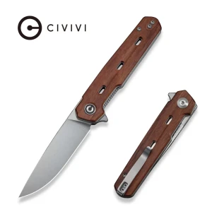 Nóż składany Civivi Navo Guibourtia Wood, Satin Nitro-V by Ostap Hel (C25015B-1) EDC