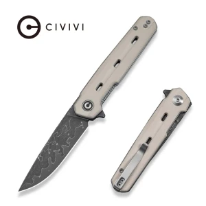 Nóż składany Civivi Navo Ivory G10, Damascus by Ostap Hel (C25015A-DS1) EDC