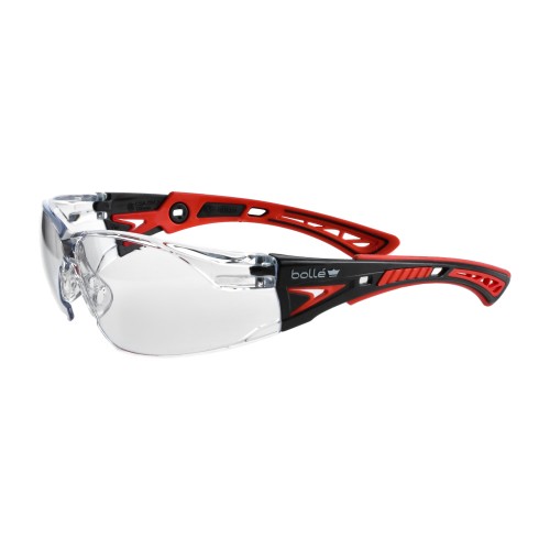 Okulary ochronne Bolle RUSH+ - oprawka czarno-czerwona- 61799 