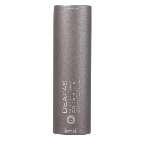 Tłumik z hamulcem do broni BK Precise DEAF45 QD Taplock 3GUN MB 1/2-28 UNEF srebrno-brązowy- 61823 