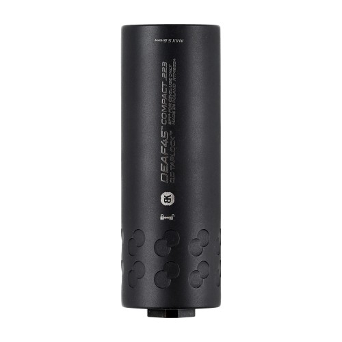 Tłumik z hamulcem do broni BK Precise DEAF45 COMPACT QD Taplock 3GUN Black 1/2-28 UNEF czarny- 61879 