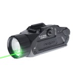Holosun - Taktyczna latarka na broń Dual - 17 000 cd - IR/Zielony laser - Czarna - P.ID Dual