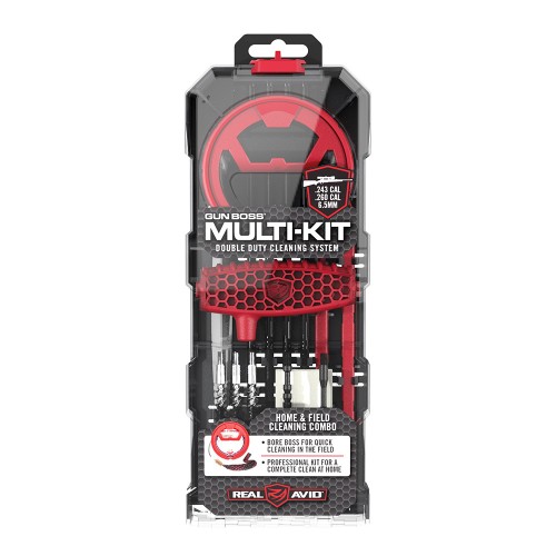 Real Avid - Zestaw narzędzi do czyszczenia broni Gun Boss Multi-Kit - .243/.260/6,5 mm - AVGBMK243-1 61971 