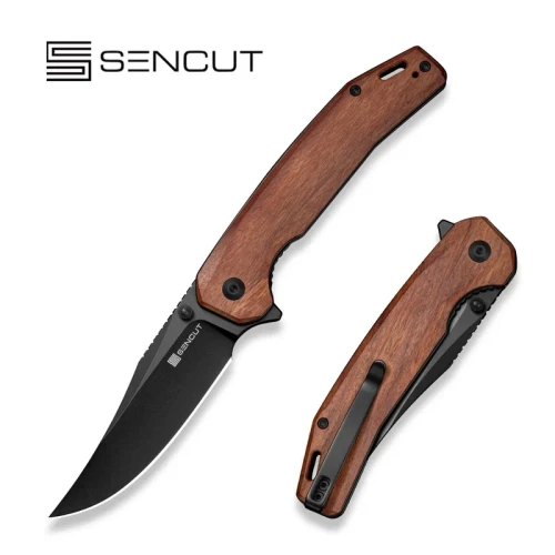 Nóż składany Sencut Vornix Guibourtia Wood, Black 9Cr18MoV (S25038-3)-1 62003 