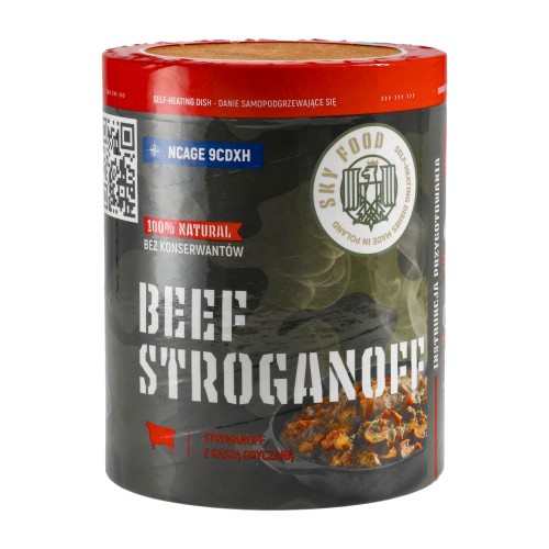 Danie samopodgrzewające SKYFOOD Stroganoff z kaszą gryczaną 400 g- 62037 