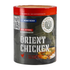 Danie samopodgrzewające SKYFOOD Filet z kurczaka w sosie curry-mango z ryżem 400 g
