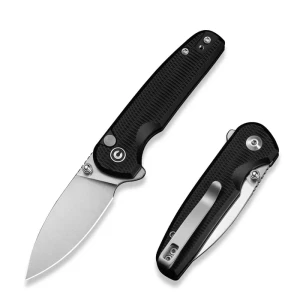Nóż składany Civivi Mini Shakan Black Aluminum, Satin Nitro-V (C20052F-1)