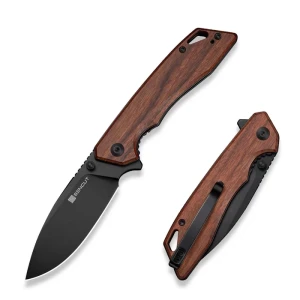 Nóż składany Sencut Stratex Guibourtia Wood, Black 9Cr18MoV (S25055-3) EDC 