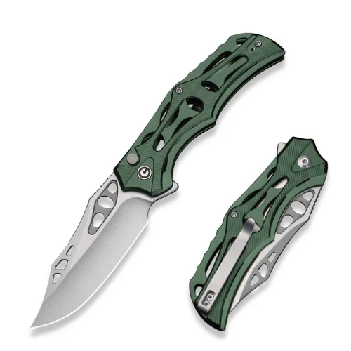 Nóż składany Civivi Biophase Green Aluminium, Satin Nitro-V (C23083-1)-1 62085 