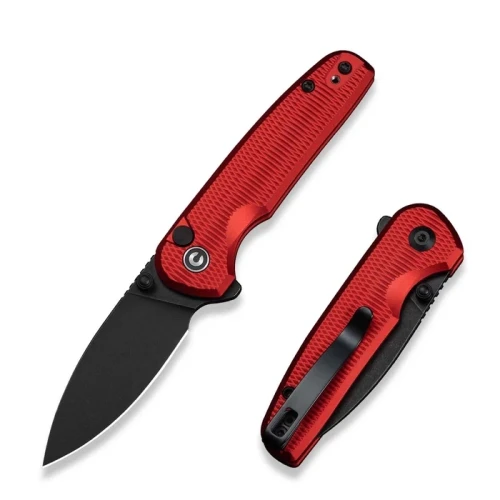 Nóż składany Civivi Mini Shakan Red Aluminium, Black Stonewashed Nitro-V (C20052F-2)-1 62090 