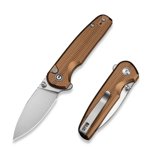 Nóż skladany Civivi Mini Shakan Coyote Brown Aluminium, Satin Nitro-V (C20052F-3)-1 62091 